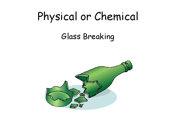 Physical or Chemical Glass Breaking 