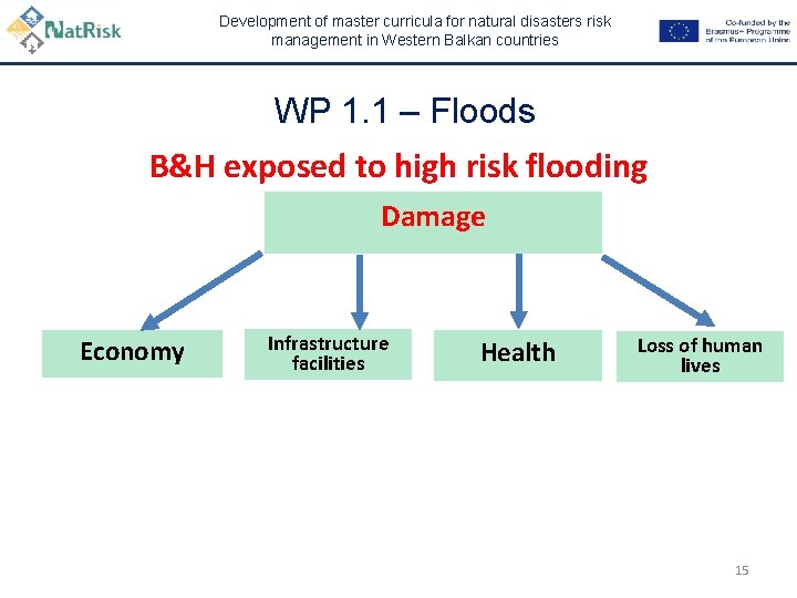 Development of master curricula for natural disasters risk management in Western Balkan countries WP