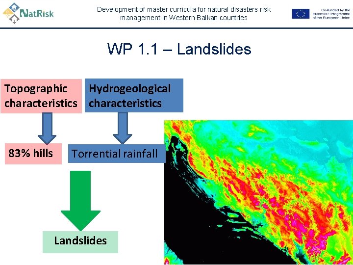 Development of master curricula for natural disasters risk management in Western Balkan countries WP