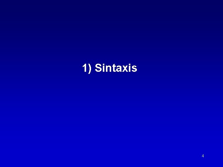 1) Sintaxis 4 