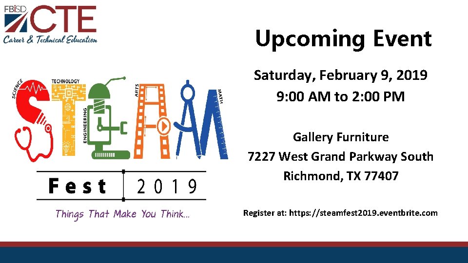 Upcoming Event Saturday, February 9, 2019 9: 00 AM to 2: 00 PM Gallery