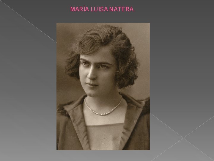 MARÍA LUISA NATERA. 