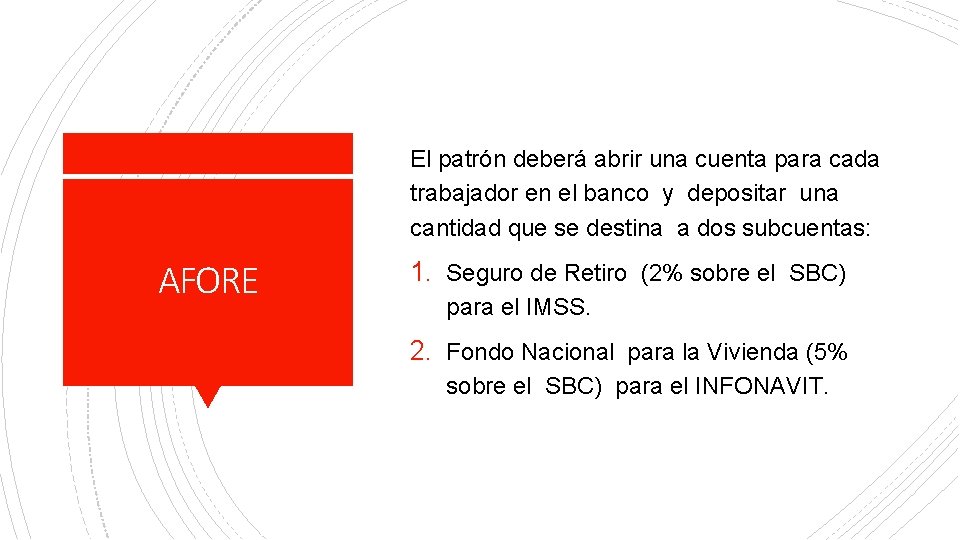 El patrón deberá abrir una cuenta para cada trabajador en el banco y depositar