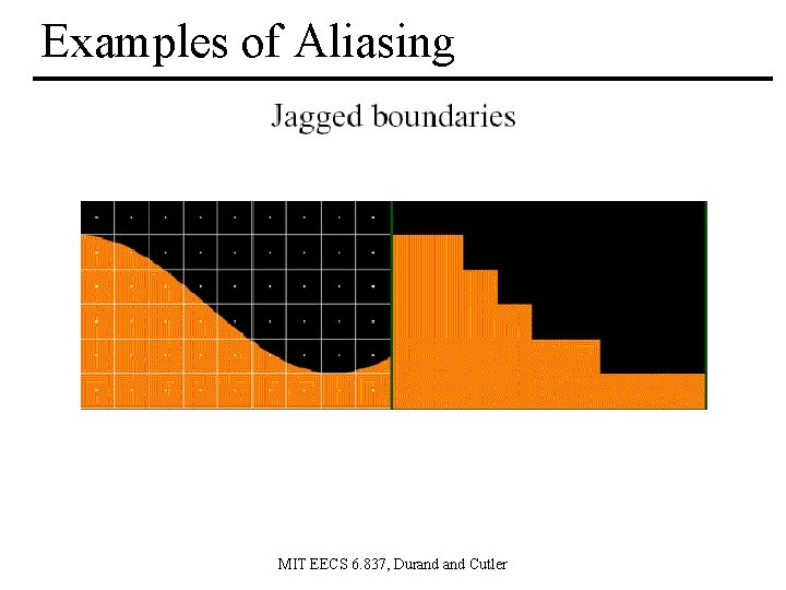 Examples of Aliasing MIT EECS 6. 837, Durand Cutler 