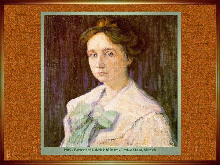 1905 - Portrait of Gabriele Münter - Lenbachhaus, Munich 