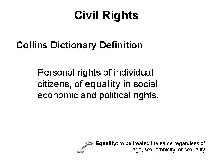 Civil Rights Collins Dictionary Definition Personal rights of individual citizens, of equality in social,