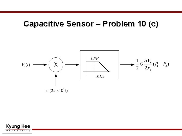 Capacitive Sensor – Problem 10 (c) 