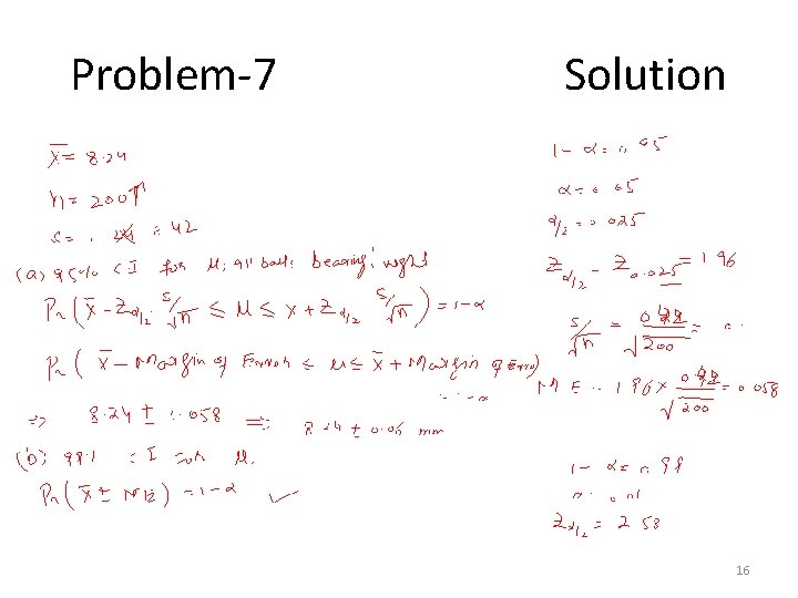 Problem-7 Solution 16 