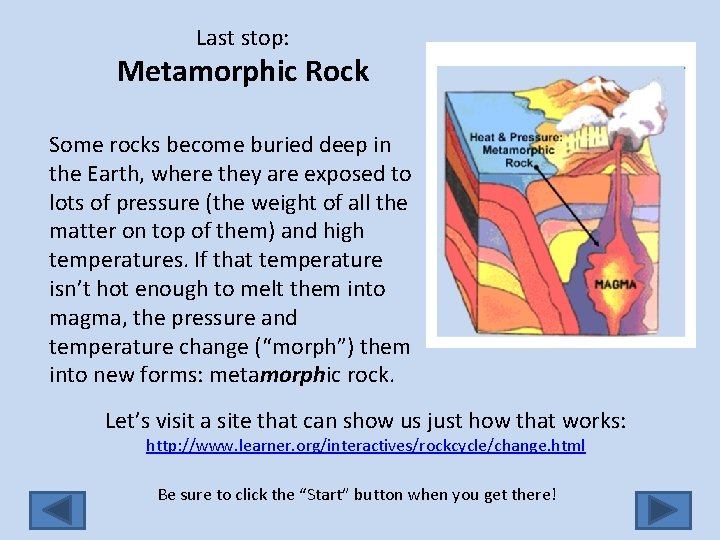 Does the rock cycle stop after the quartzite has formed The Rock Cycle Earth Science Visionlearning