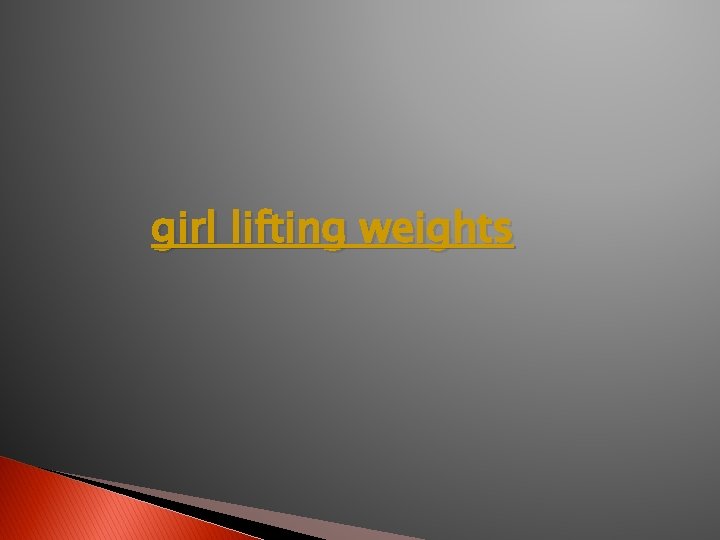 girl lifting weights 