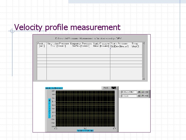 Velocity profile measurement 