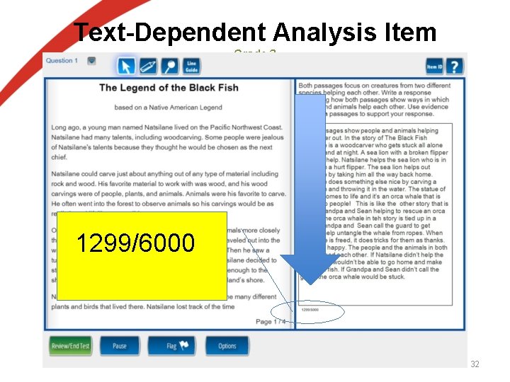 Text-Dependent Analysis Item Grade 3 1299/6000 32 Text-Dependent Analysis Item Grade 3 1299/6000 32