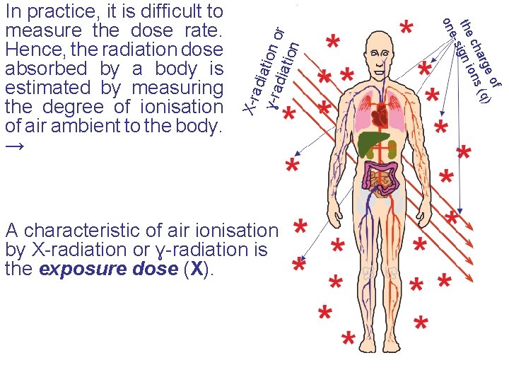 X-ra diat i ɣ-r adia on or tion A characteristic of air ionisation by