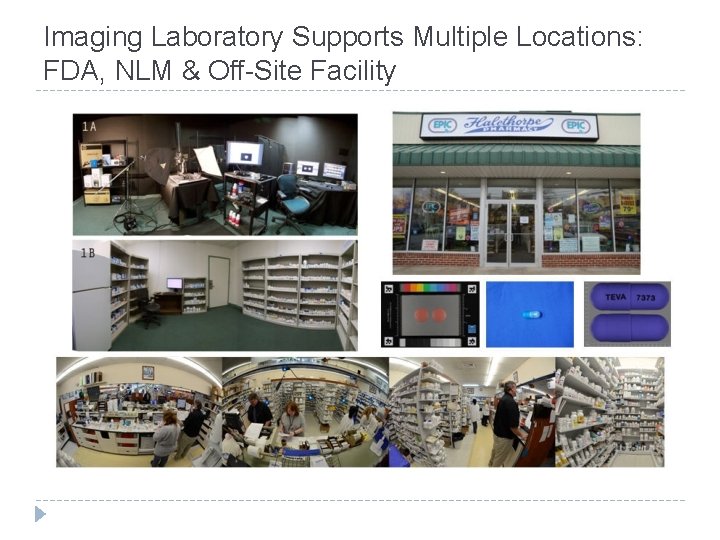 Imaging Laboratory Supports Multiple Locations: FDA, NLM & Off-Site Facility 