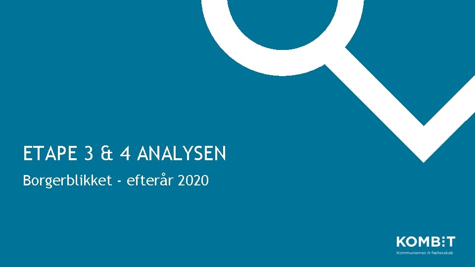 ETAPE 3 & 4 ANALYSEN Borgerblikket - efterår 2020 