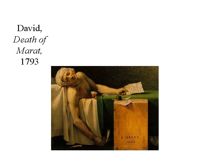 David, Death of Marat, 1793 