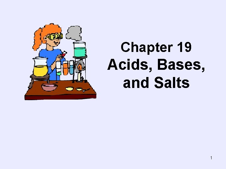 Chapter 19 Acids, Bases, and Salts 1 