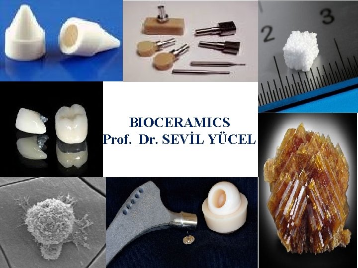 BIOCERAMICS Prof. Dr. SEVİL YÜCEL 1 