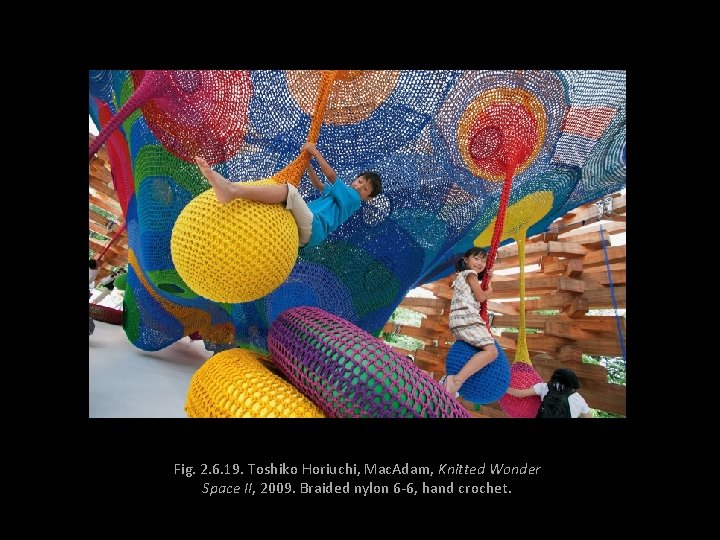 Fig. 2. 6. 19. Toshiko Horiuchi, Mac. Adam, Knitted Wonder Space II, 2009. Braided