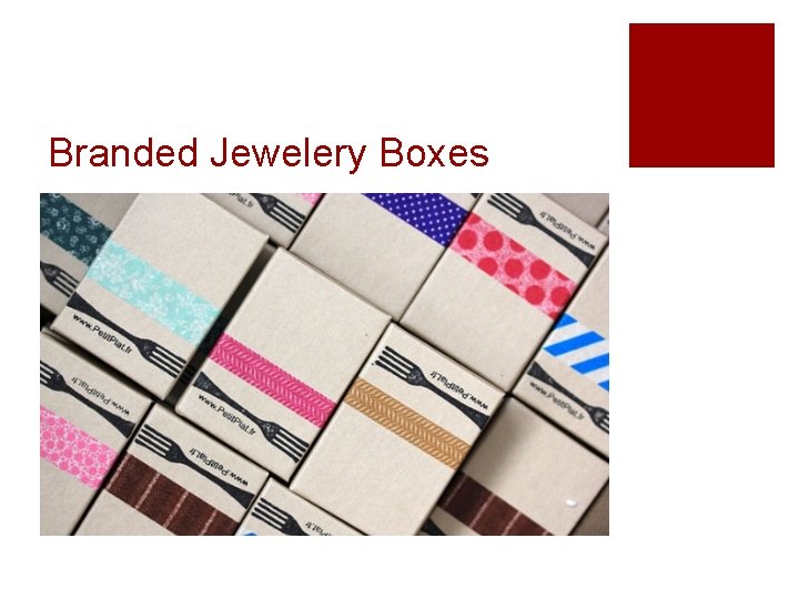 Branded Jewelery Boxes 