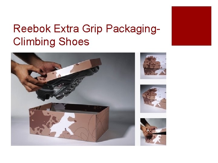 Reebok Extra Grip Packaging. Climbing Shoes 