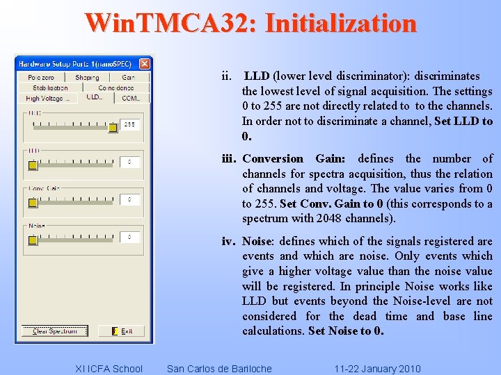 Win. TMCA 32: Initialization ii. LLD (lower level discriminator): discriminates the lowest level of