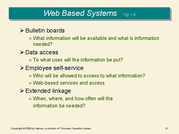 Figure Web 1 -6: Based Web. Systems Based Systems Fig. 1 -6 Ø Bulletin