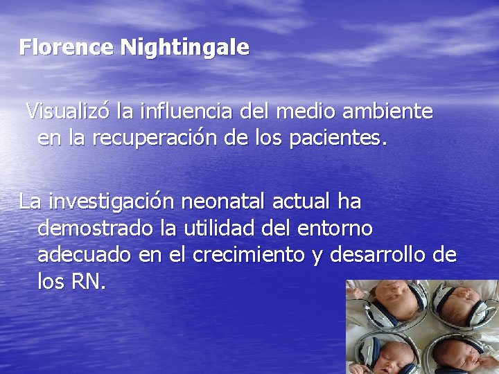 Florence Nightingale Visualizó la influencia del medio ambiente en la recuperación de los pacientes.