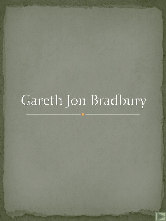 Gareth Jon Bradbury 