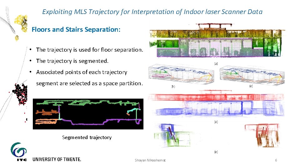 Exploiting MLS Trajectory for Interpretation of Indoor laser Scanner Data Floors and Stairs Separation: