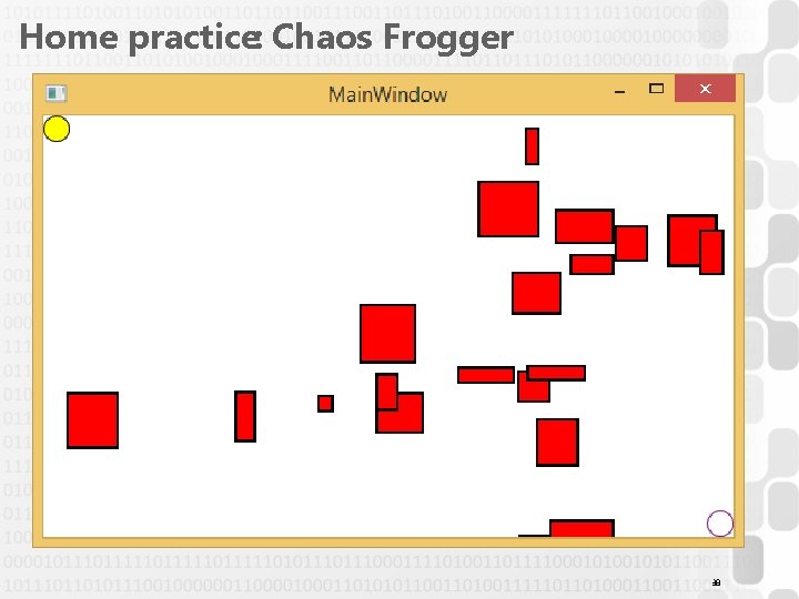 Home practice: Chaos Frogger 38 