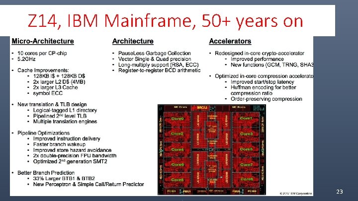 Z 14, IBM Mainframe, 50+ years on 2/23/2021 23 Spring 2018 - Lecture #2