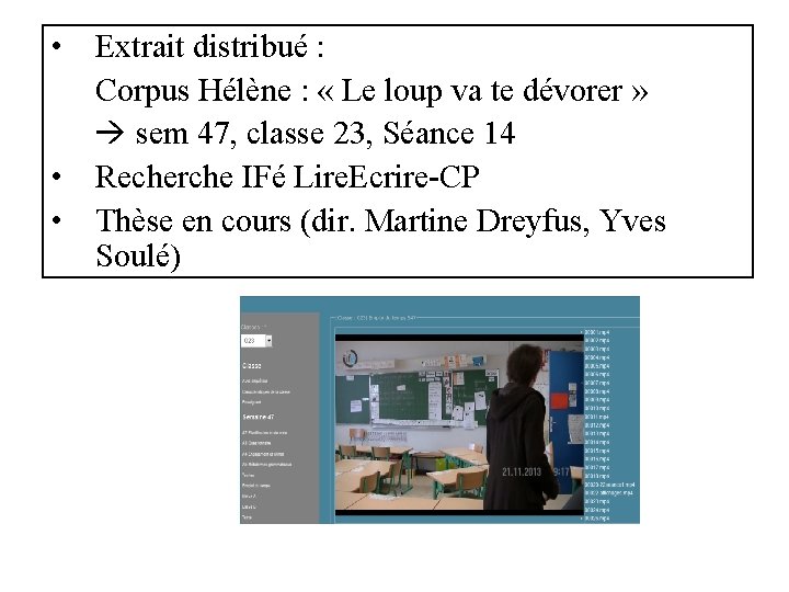  • Extrait distribué : Corpus Hélène : « Le loup va te dévorer