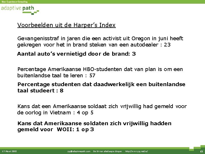 Voorbeelden uit de Harper’s Index Gevangenisstraf in jaren die een activist uit Oregon in Voorbeelden uit de Harper’s Index Gevangenisstraf in jaren die een activist uit Oregon in