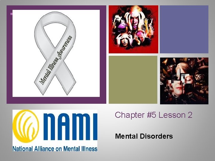 + Chapter #5 Lesson 2 Mental Disorders 