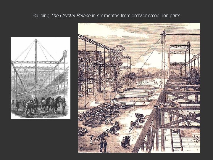 Building The Crystal Palace in six months from prefabricated iron parts 