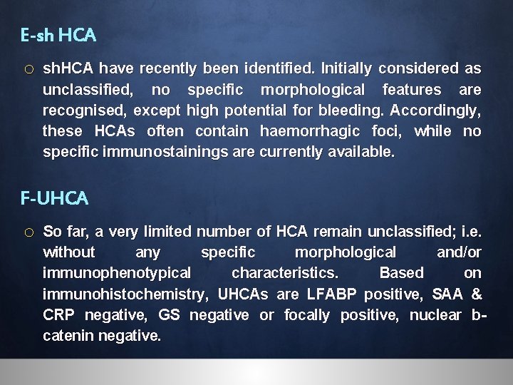 MOLECULAR CLASSIFICATION OF HEPATOCELLULAR ADENOMA IN CLINICAL PRACTICE