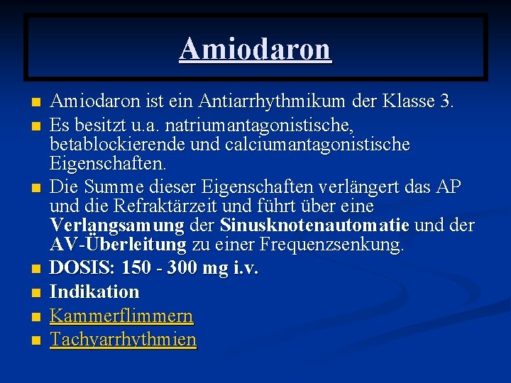 Wie Lange Darf Man Amiodaron Nehmen