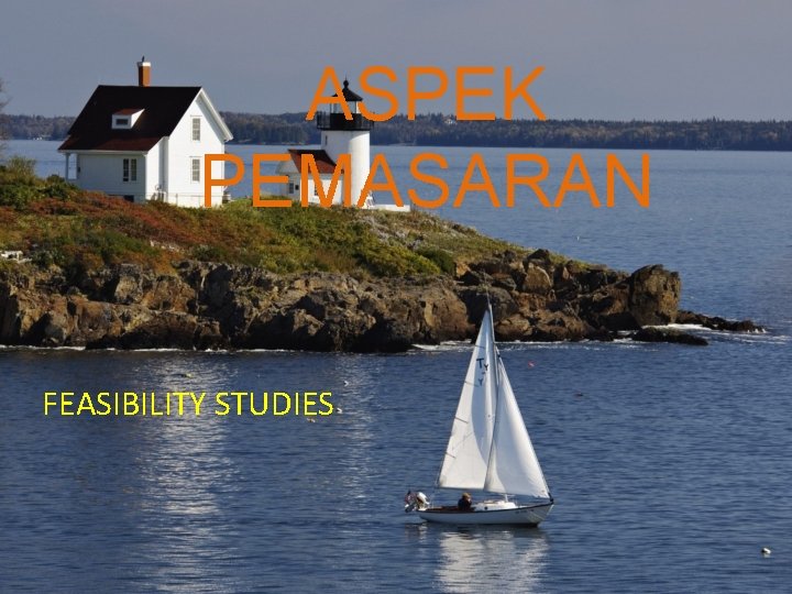 ASPEK PEMASARAN FEASIBILITY STUDIES 