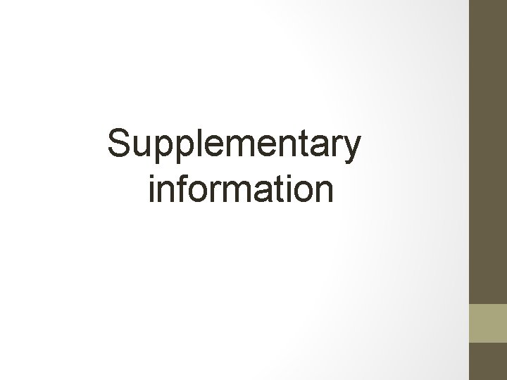 Supplementary information 