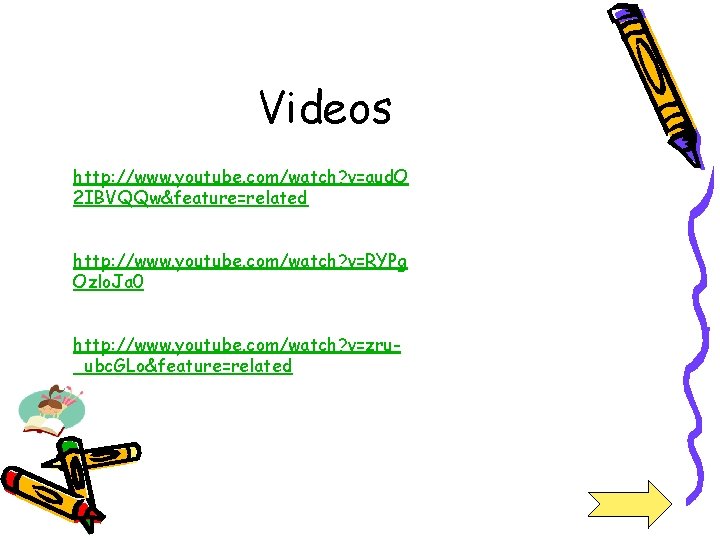 Videos http: //www. youtube. com/watch? v=aud. O 2 IBVQQw&feature=related http: //www. youtube. com/watch? v=RYPg