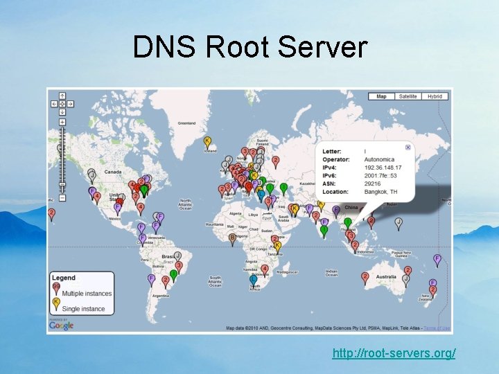 DNS Root Server http: //root-servers. org/ 