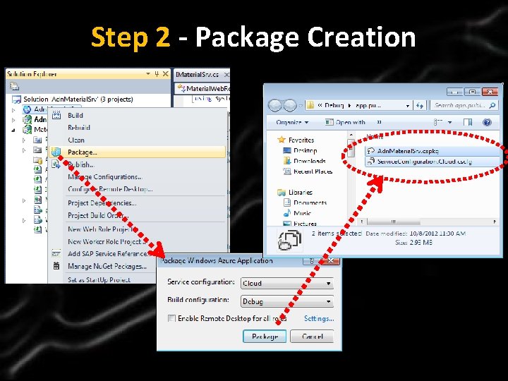 Click Step to 2 edit - Package Master. Creation title style • Click to