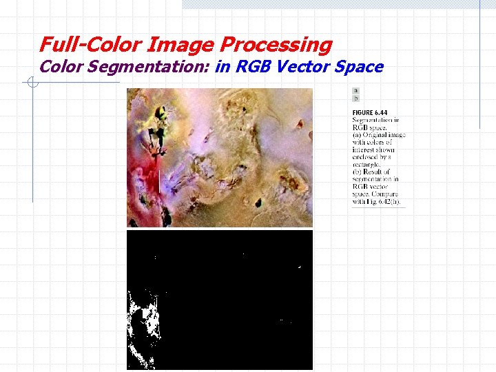 Full-Color Image Processing Color Segmentation: in RGB Vector Space H. R. Pourreza 