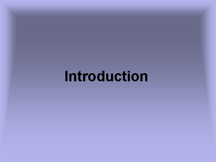 Introduction 