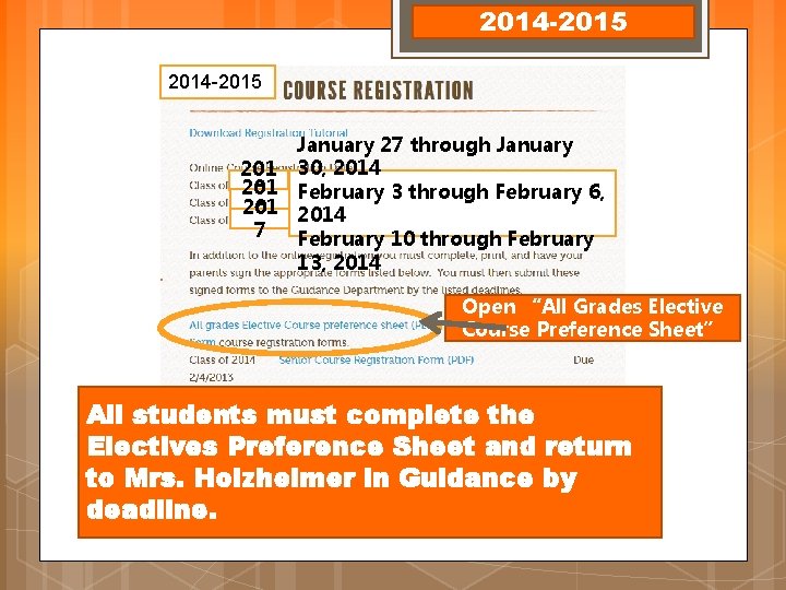 2014 -2015 January 27 through January 201 30, 2014 201 February 3 through February 2014 -2015 January 27 through January 201 30, 2014 201 February 3 through February