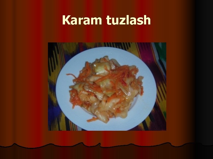 Karam tuzlash 