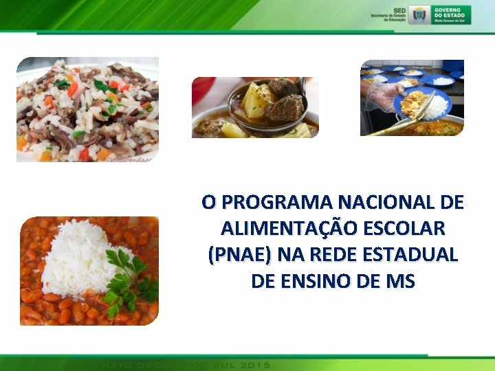 O PROGRAMA NACIONAL DE ALIMENTAÇÃO ESCOLAR (PNAE) NA REDE ESTADUAL DE ENSINO DE MS