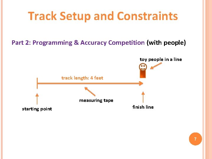 Track Setup and Constraints Part 2: Programming & Accuracy Competition (with people) toy people