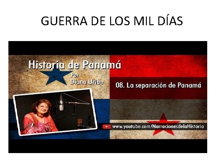 GUERRA DE LOS MIL DÍAS 